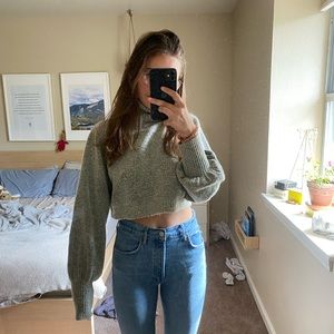 Princess polly cropped sweater, size m
